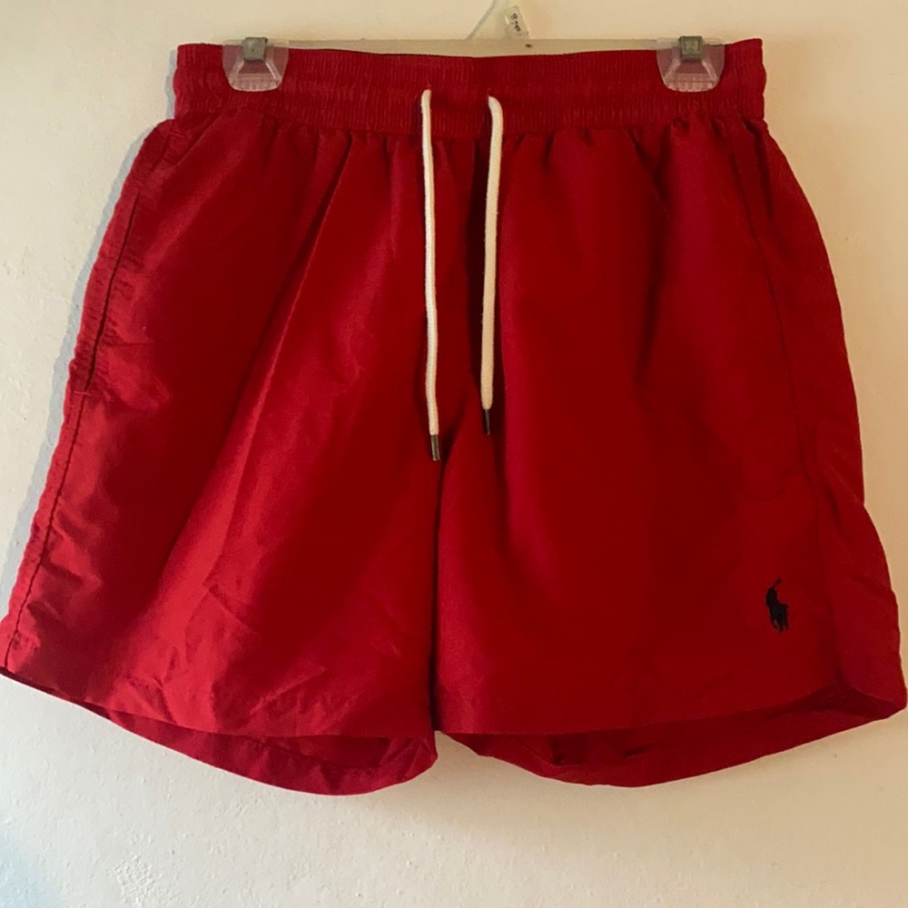 Polo Ralph Lauren Red Swim Trunks SZ Small Men